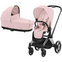 Kočárek Cybex Priam Chrome Black Set 2v1 včetně korby 2024