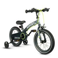  Dětské kolo + odrážedlo 14" QPLAY Miniby 3v1, věk 2-8 let - Grey