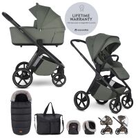 Set XXL EASYWALKER Zoey Go kočárek 2v1 Limited - Mineral Green
