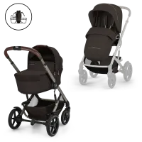 Kočárek Cybex Talos S Lux se skládací korbičkou Fold Cot - Chocolate Brown 2026