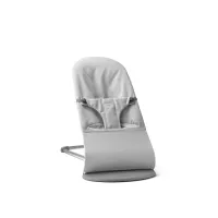 BabyBjörn lehátko Bouncer Bliss - Woven Light Gray mélange