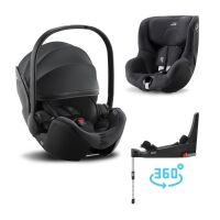 Set 3v1 autosedačka Britax Römer Baby-Safe 5Z + Flex Base 5Z + Dualfix 5Z i-Size - Midnight Grey