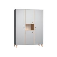 Faktum Třídílná skříň Colette Relax Grey