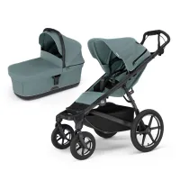 Kočárek Thule Urban Glide 4 Wheel + korbička Bassinet - Mid Blue 2025