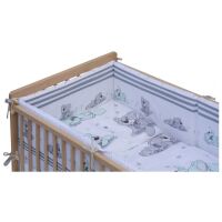 Souprava do postýlky 10dílná Scarlett Patrik - tyrkysová 100 x 135 cm