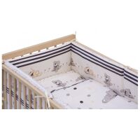 Souprava do postýlky 10dílná Scarlett Patrik - béžová 100 x 135 cm