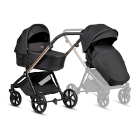 Kombinovaný kočárek 2v1 Tutis Mio3 + BLACK EDITION - Rose Gold