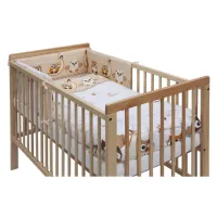 Souprava do postýlky Scarlett  6 dílů 100 x 135 cm - Sovička béžová