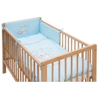 Souprava do postýlky Scarlett  6 dílů 100 x 135 cm - Měsíček modrá