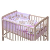Souprava do postýlky Scarlett Matěj - růžová  6 dílů 100 x 135 cm