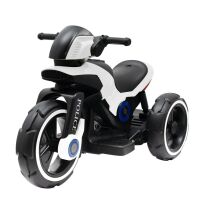 Dětská elektrická motorka Baby Mix POLICE - Bílá