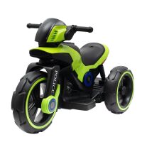Dětská elektrická motorka Baby Mix POLICE - zelená