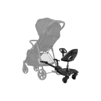 KikkaBoo Stupátko ke kočárku se sedátkem Ally XL Black