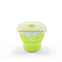 NUVITA miska silikon 230 ml skládací-Zelená