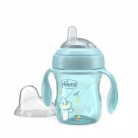 Hrneček Chicco Učíme se s držadly 200 ml, 4m+ Teal
