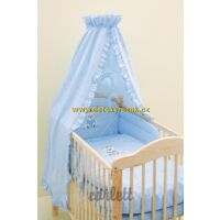 4DÍLNÁ SOUPRAVA DO POSTÝLKY SCARLETT MÉDA MODRÁ