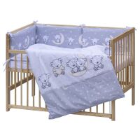 Dětská postýlka Scarlett s kompletní výbavou 120x60 cm - Toro šedá