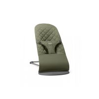 BabyBjörn lehátko Bliss Woven - Dark Green Woven
