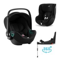 Set autosedačka Britax Römer Baby-Safe 3 i-Size+Flex Base 5Z+ autosedačka Dualfix 3 i-Size - Space Black