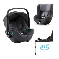 Set autosedačka Britax Römer Baby-Safe 3 i-Size+Flex Base 5Z+ autosedačka Dualfix 3 i-Size - Midnight Grey