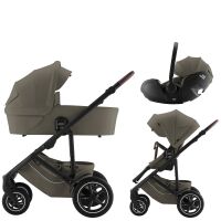 Set kočárek Britax Römer Smile 5Z + hluboká korba + autosedačka Baby-Safe Pro 