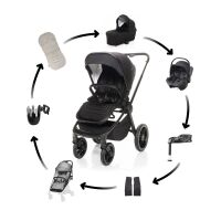 Kočárek ZOPA MOVE CROSS 2 MAXI set + dárky - Night Black/Black