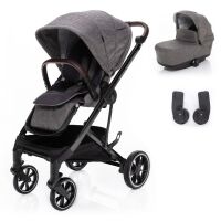 Set kočárek Zopa Quest + korba + adaptéry na autosedačku - Tornado Grey/Black