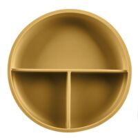 ZOPA Silikonový dělený talířek s přísavkou - Mustard Yellow