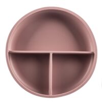ZOPA Silikonový dělený talířek s přísavkou - Old Pink