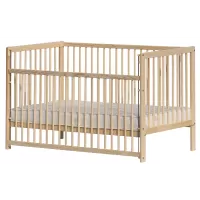 Scarlett Dětská postýlka DOMINIK stahovací bok borovice 140x70 cm