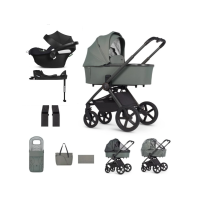 Kočárek Venicci Tinum Upline 2 - Aloe + autosedačka Cybex Aton B + isofix base