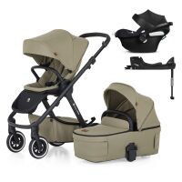 PETITE&MARS ICON AIR SET LITE kočárek + autosedačka Cybex 3v1 - Mossy Green