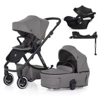 PETITE&MARS ICON AIR SET LITE kočárek + autosedačka Cybex 3v1 - Dove Grey