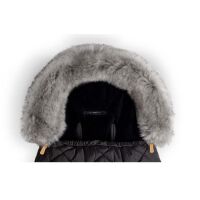 Beztroska kožešinový lem na stříšku kočárku - Grey