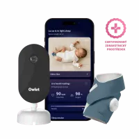 OWLET Dream Duo - chytrá ponožka Dream Sock a kamera Owlet Cam 2 bundle - Modrá