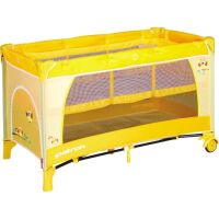Cestovní postýlka Patron Skippy Plus - Owl Yellow 856