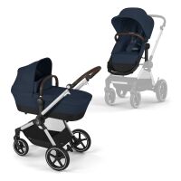 Kočárek Cybex Eos Lux 2v1 - Silver/Ocean Blue