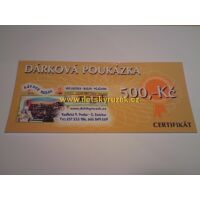 Dárková poukázka - certifikát