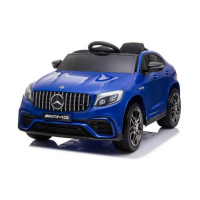 Dětské elektrické autíčko Mercedes Benz GLC 63S 4x45W 12V, dálkové ovládání - Modré