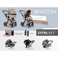 Kočárek MOON CIAO 2v1 Extra set - Sand 2026