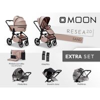 Kočárek MOON RESEA 2.0 Extra set - Sand 2026