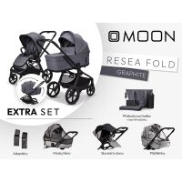 Kočárek Moon ReSea FOLD Extra Set - Graphite 2026