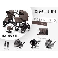 Kočárek Moon ReSea FOLD Extra Set - Greige 2026