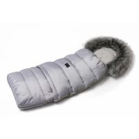 Fusak Jasmine 3v1 s kožíškem - Světle šedý