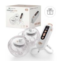 Odsávačka mateřského mléka KINDERKRAFT Double Hands-free Gentle Flow - Gold