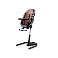 Mima židlička Moon + sedací podložka - Black / Camel