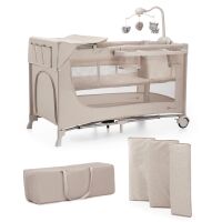 Kinderkraft cestovní postýlka Joy 2 s doplňky - Beige