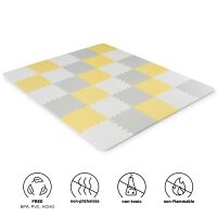 Podložka pěnové puzzle Kinderkraft Luno 30ks - Yellow