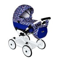 Dětský kočárek pro panenky Jasmine Kids - V1 Fialka