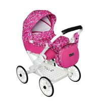 Kočárek pro panenky JASMINE Kids - Fialka 05